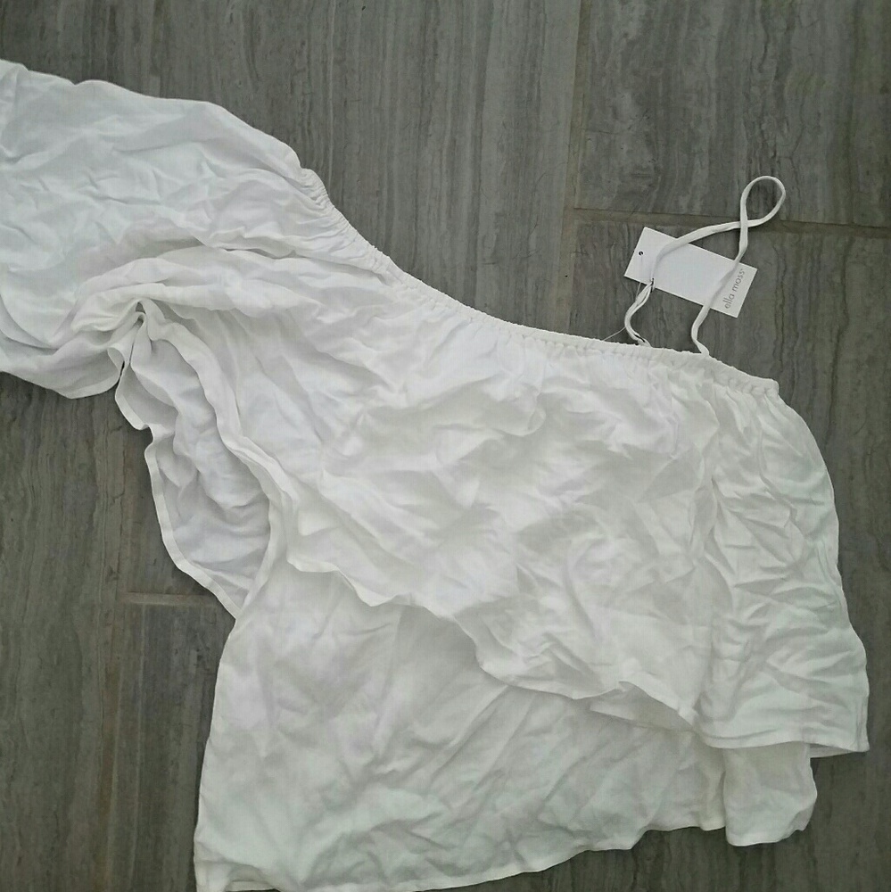 White Off-the-Shoulder Top